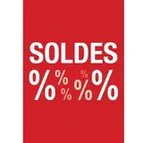 Affiche Soldes magasin 21 x 29,7 cm - Affiche promo - Paquet de 10