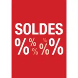 Affiche Soldes magasin 14,8 x 21 cm - Affiche promo - Paquet de 10 - Affiches Soldes, Panneau soldes