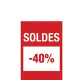 Affiche Soldes -40% 14,8 x 21 cm - Affiche promo - Paquet de 10 - Affiches Soldes, Panneau soldes