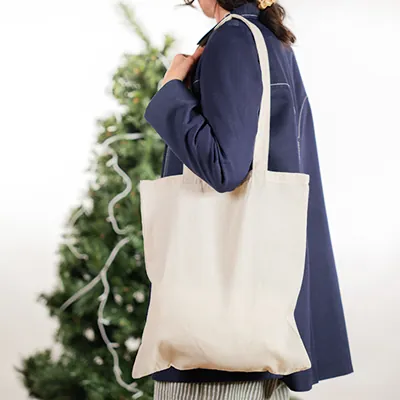 Totebag - Sac coton beige 36 x 41 cm - Paquet de 10 - Sacs coton, Tote bags-5