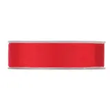 Ruban gros grain rouge 25 mm x 20 m coton - Ruban emballage cadeau - Bolducs, Raphias et Rubans St Valentin