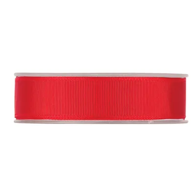 Ruban gros grain rouge 25 mm x 20 m coton - Ruban emballage cadeau - Rubans cadeaux, Rubans tissu, Cordons