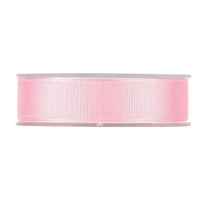 Ruban gros grain rose pâle 25 mm x 20 m coton - Rubans cadeaux, Rubans tissu, Cordons