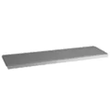 Tablette tôle monobloc - Ligne Store gris métallisé pas de 50 mm