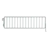 Séparateur grille pour tablette métallique 37 x 9,5 cm - Séparateur rayonnage - Diviseur grille - Gris - Ligne Store gris métallisé pas de 50 mm