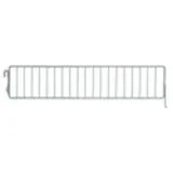 Séparateur grille pour tablette métallique 47 x 9,5 cm - Séparateur rayonnage - Diviseur grille - Gris - Ligne Store gris métallisé pas de 50 mm