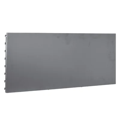 Fond tôle plein d'angle intérieur - Ligne Store gris métallisé pas de 25 mm