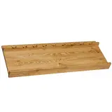 Présentoir 9 bouteilles de vin bois brun 100x37x8 cm - Ligne Authentique