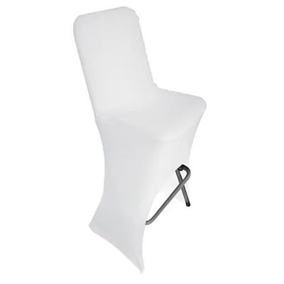 Housse pour chaise haute - Housse pour chaise haute pliable - Housse pour tabouret haut pliant - Blanc - Chaises de terrasse