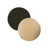 Rond carton double face Or / Noir ø 22 cm - Rond pâtisserie - Support gâteau - Paquet de 100