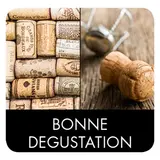 Étiquettes cadeaux adhésives Bonne dégustation noir 35 x 35 mm – Paquet de 500 - Étiquettes et bons cadeaux Foire aux Vins
