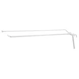 Broche simple avec tige T pour présentoir grille L 30 cm x ø 4 mm Métal blanc - Lot de 10 - Tiges et Bras pour grilles