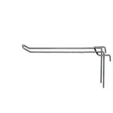 Broche double pour présentoir grille L 20 cm x ø 4 mm Métal chromé - Crochet double - Lot de 10 - Tiges et Bras pour grilles