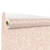 Papier cadeau kraft blanc vergé Clarissan motif abstrait beige/rose 70 cm x 50 m 60 g/m² – le rouleau - Papiers cadeaux fête des mères, papiers de soie fête des mères