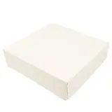 Boite traiteur carton blanc 16 x 16 x 5 cm - Boite plateau traiteur - Boîte pâtissière - Lot de 50 - French Days