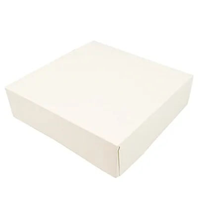 Boite traiteur carton blanc 18 x 18 x 5 cm - Boite plateau traiteur - Boîte pâtissière - Lot de 50 - Boîtes pâtissières, Caissettes pâtissières