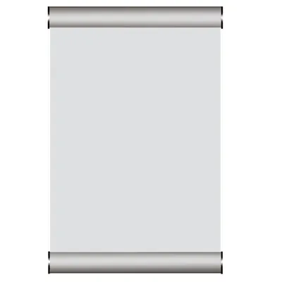Cadre de porte aluminium A6 - gris - Porte-visuels muraux - à suspendre