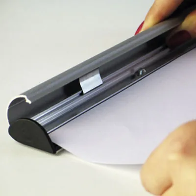 Cadre de porte aluminium A6 - gris - Porte-visuels muraux - à suspendre-3