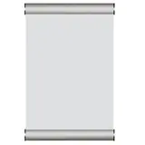 Cadre de porte aluminium A4 - gris - Cadres clic clac, Cadres de porte