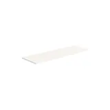 Tablette droite bois mélaminé 102,7 x 33 cm ép. 19 mm, chants droits minces, pour Gamme Square - Blanc craie - Tablettes Bois mélaminé