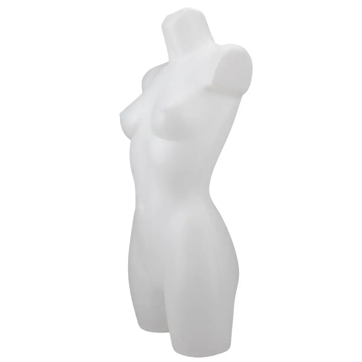 Buste femme plastique H 82 cm - Torse femme plastique - Blanc - Bustes ECO-2