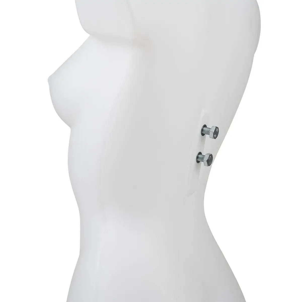 Buste femme plastique H 82 cm - Torse femme plastique - Blanc - Bustes ECO-5
