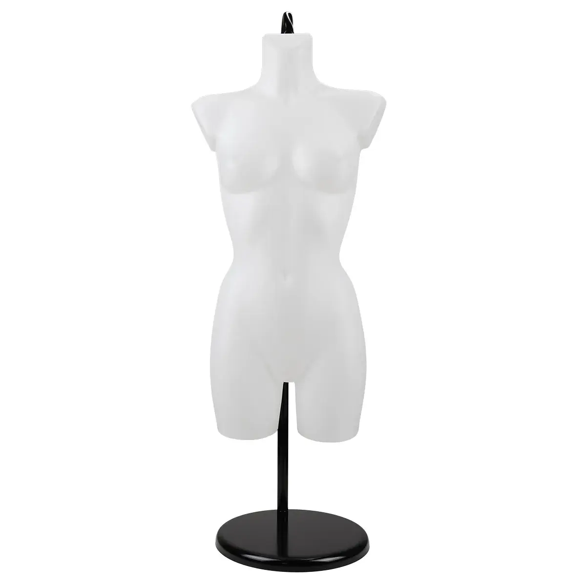 Buste femme plastique H 82 cm - Torse femme plastique - Blanc - Bustes ECO-9