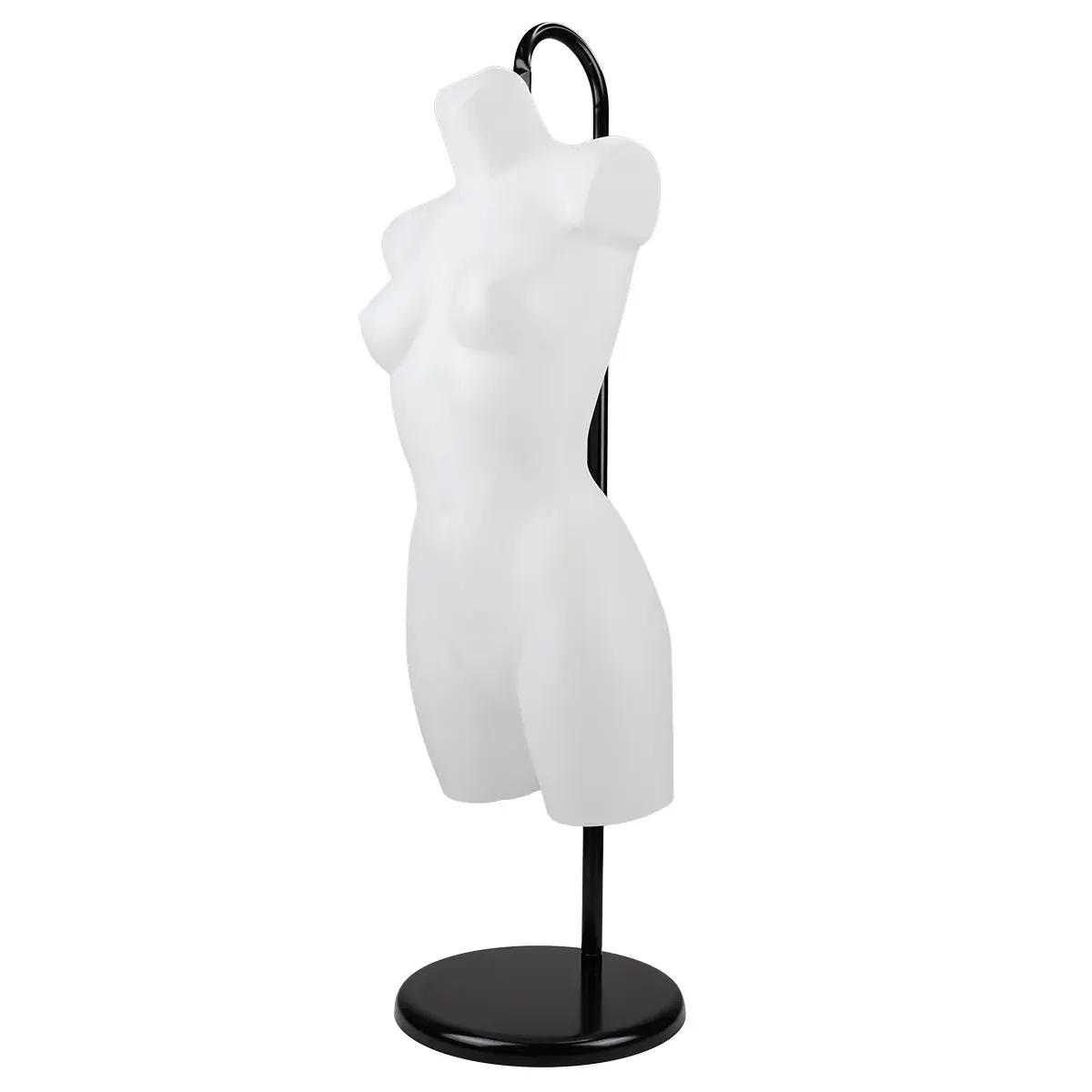 Buste femme plastique H 82 cm - Torse femme plastique - Blanc - Bustes ECO-10