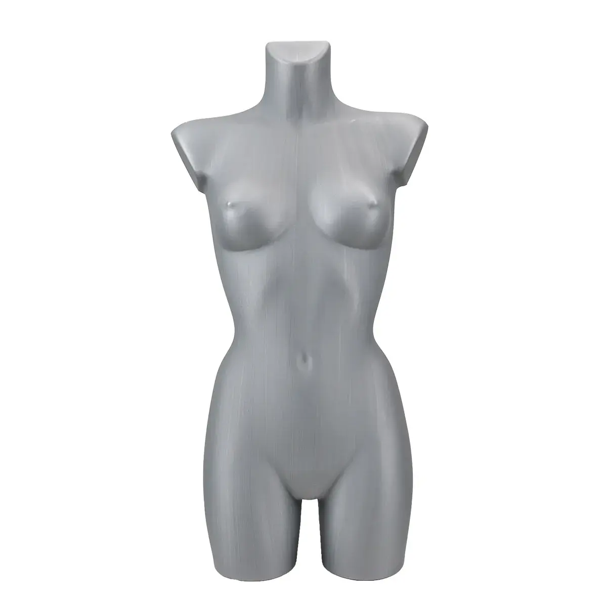 Buste femme plastique H 82 cm - Torse femme plastique - Gris - Bustes ECO