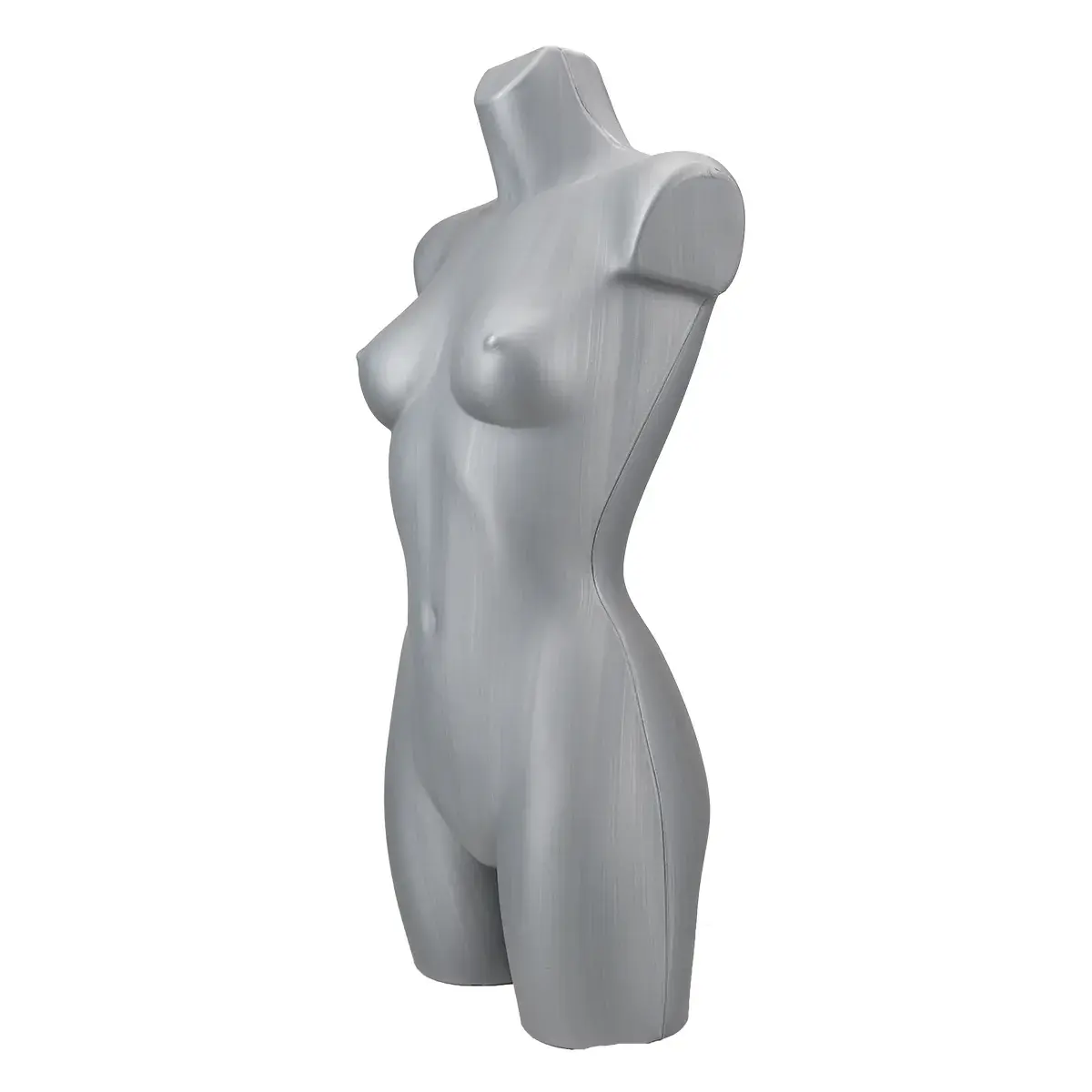 Buste femme plastique H 82 cm - Torse femme plastique - Gris - Bustes ECO-2