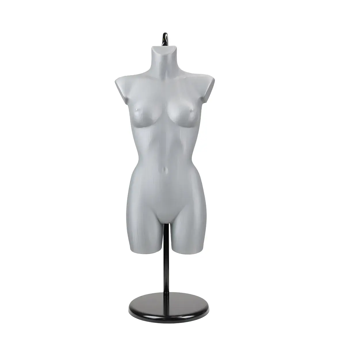 Buste femme plastique H 82 cm - Torse femme plastique - Gris - Bustes ECO-11