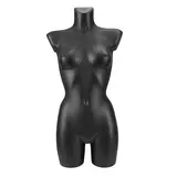 Buste femme plastique H 82 cm - Torse femme plastique - Noir - Bustes ECO