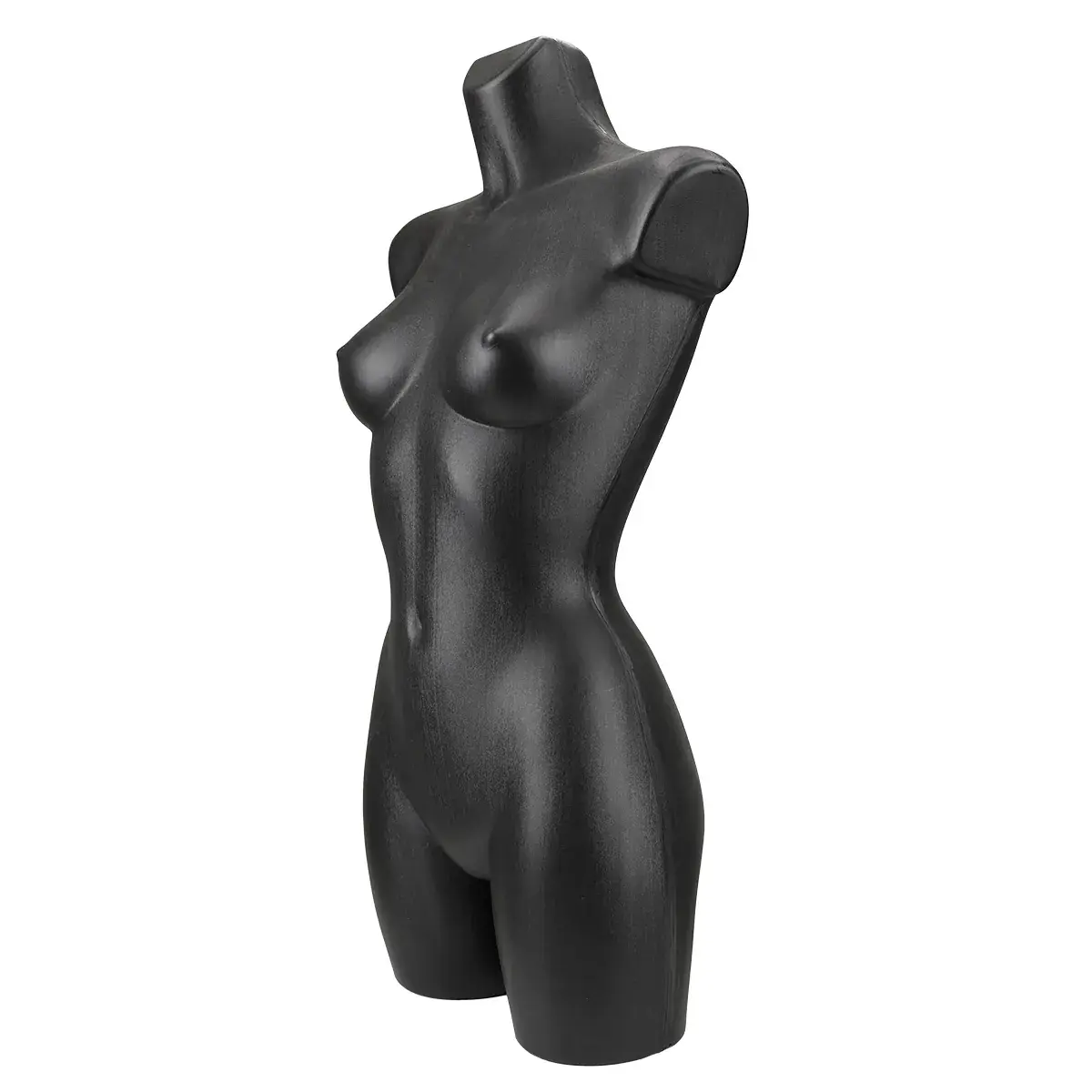 Buste femme plastique H 82 cm - Torse femme plastique - Noir - Bustes ECO-2
