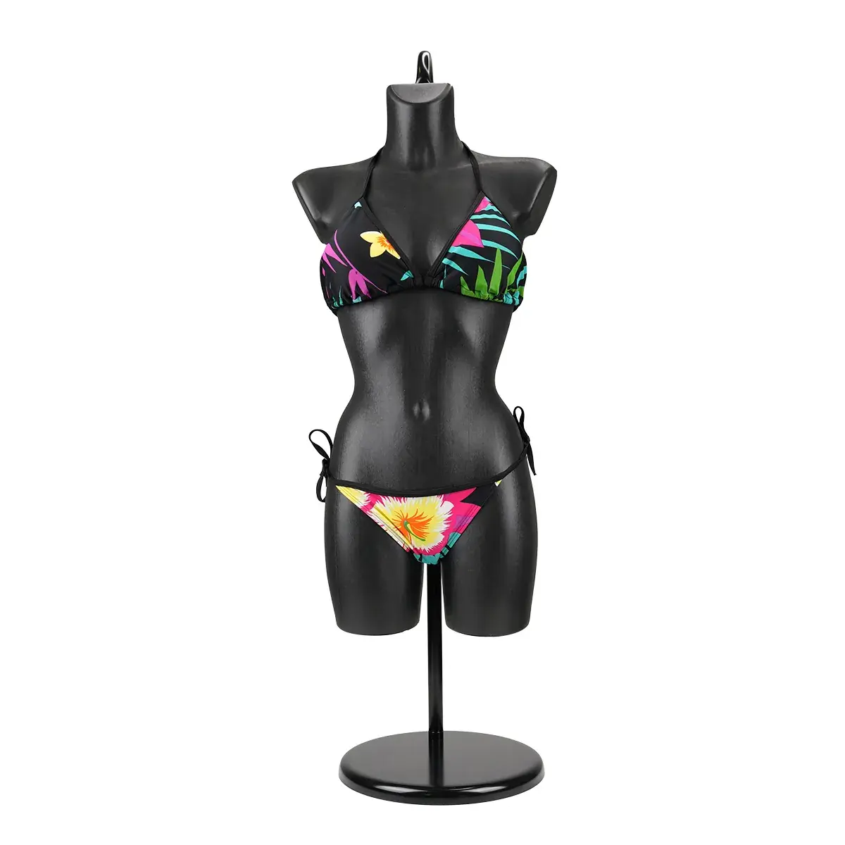 Buste femme plastique H 82 cm - Torse femme plastique - Noir - Bustes ECO-7