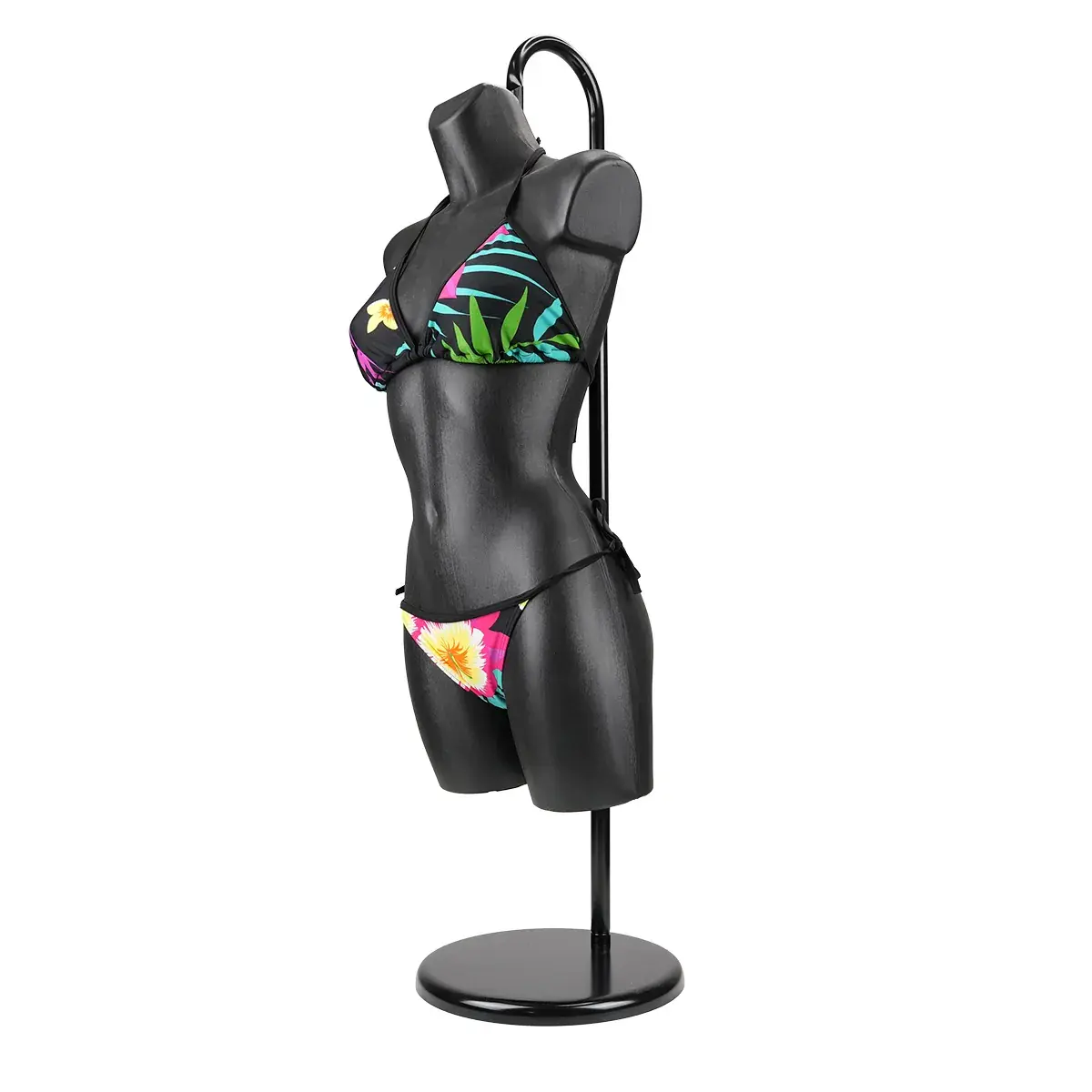 Buste femme plastique H 82 cm - Torse femme plastique - Noir - Bustes ECO-8