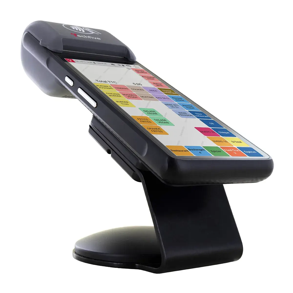 Caisse enregistreuse tactile portable Techfive ECR-76 avec imprimante – tout-en-un mobile - Encaissement mobile-6