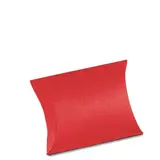 Boîte berlingot carton texturé 7 x 7 x 2,5 cm - Rouge - Pochette cadeau carton - Lot de 10 - Boîtes cadeaux Saint-Valentin