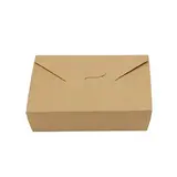 Boîte repas carton kraft 2000 ml 21,5 x 15,8 x 6,3 cm - Lunchbox carton - Lot de 50 - Boîtes traiteur, Boîtes plateaux traiteur