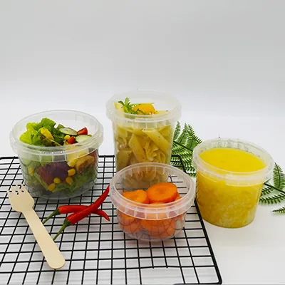 Pot inviolable plastique 350 ml - Pot à sauce micro-ondable - Lot de 25 - Pots à sauce, Verrines jetables-2
