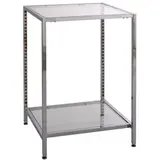 Structure de table métal chromé 65,2 x 65,2 x 90 cm - Piètement table - Armature table - Structures tables, Armatures table