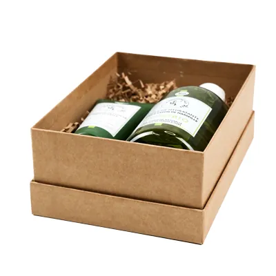Boîte cadeau noire carton kraft 15 x 21 x 8 cm - Paquet de 4 - Boites cloches-6