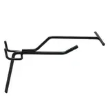 Tiges simples noir sablé - L 10 cm - avec tige pour porte-étiquette - Accessoires fonds perforés