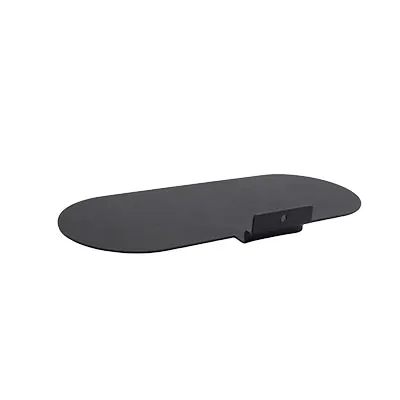Tablette chaussure pour panneau rainuré - noir - L25xP10cm - Tablettes pour panneaux rainurés-2