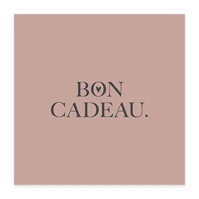 Bon cadeau minimaliste rose nude 12x12cm avec enveloppe – paquet de 12 - Bons cadeaux