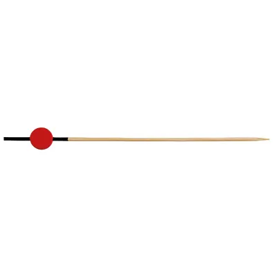 Pique bambou rouge et noir 12 cm - Pique apéritif - Pic bambou - Lot de 200 - Touillettes bois, Piques à brochettes et Pailles carton