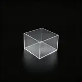Cube de présentation transparent PMMA 15 x 15 x 10 cm - Cube plexi - Cube acrylique