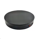 Plateau rotatif électrique noir Ø 40 cm – Plateau tournant 35 kg - Présentoirs divers