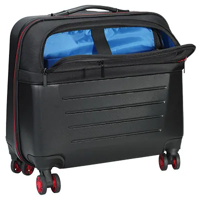 Trolley valise porte-documents à roulettes - coque noir / rouge - Porte-blocs, Sacoches, Trolleys-3