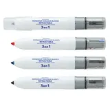 Marqueurs effaçables pour tableau blanc - 3 couleurs  - Marqueurs