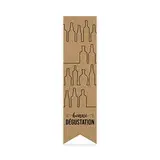 Étiquettes cadeaux adhésives ferme sac Bonne Dégustation brun/noir 35 x 135 mm – Paquet de 200 - Étiquettes cadeaux ferme sac